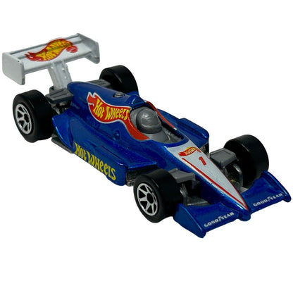 Hot Wheels Thunderstreak Indy 500 Diecast Race Car Blue Toy Vehicle Vintage 90s