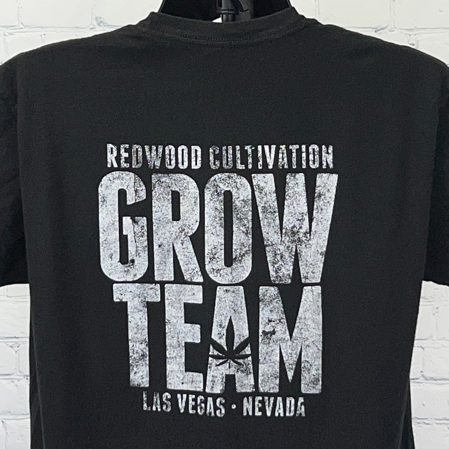 Redwood Cultivation Grow Team T Shirt L Large Black Cannabis Weed Marijuana Tee