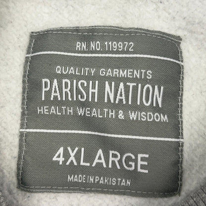 Parish Nation 56 Sweatshirt 4XL 4XLarge Gray Streetwear Rap Crew Neck Sweater
