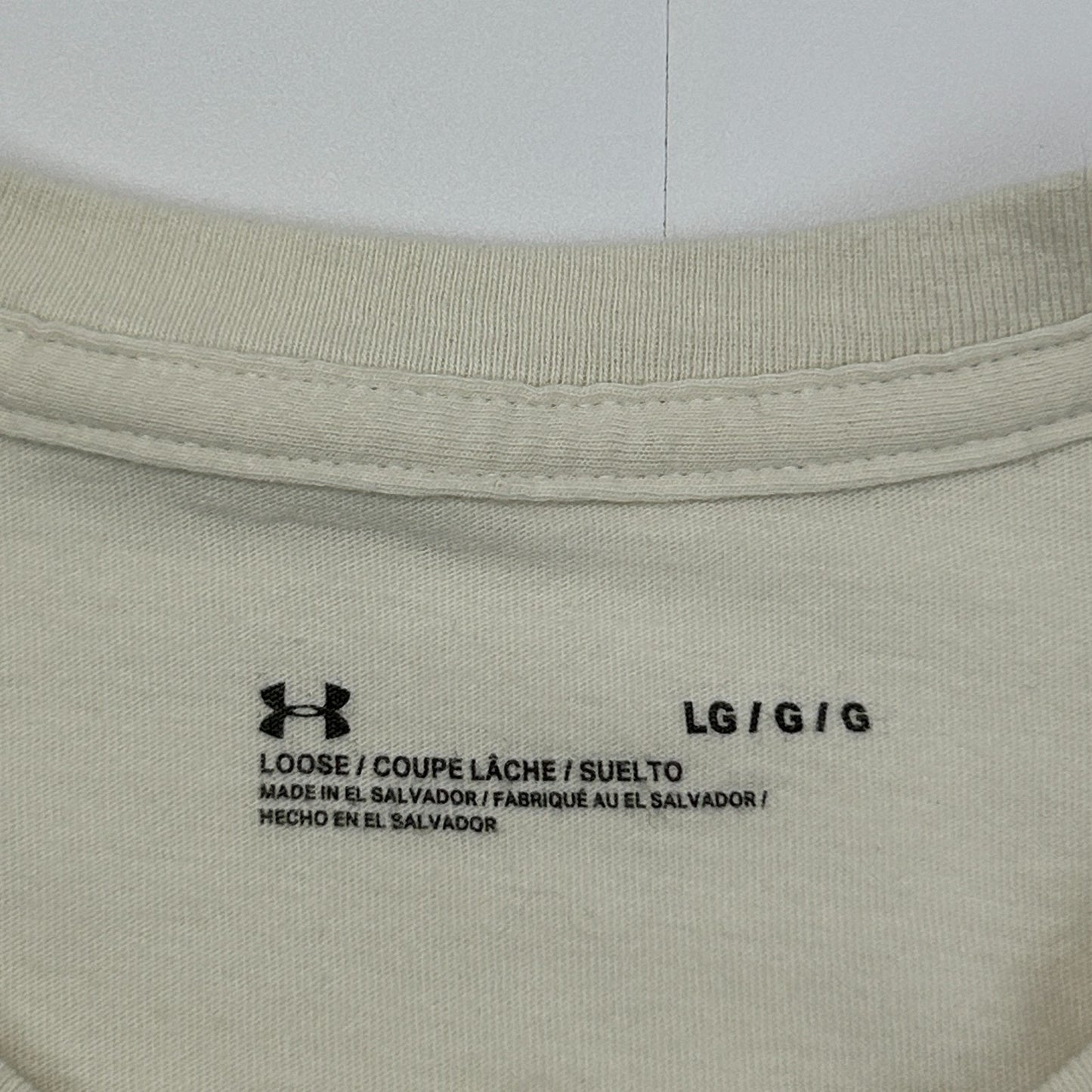 Under Armour Freshwater DVSN Division T Shirt Fishing Fisherman Ivory L Large