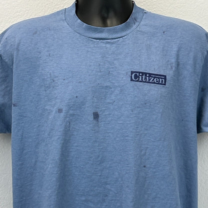 Vintage 80s 90s The Fauquier Citizen T Shirt Virginia Newspaper Blue XL X-Large