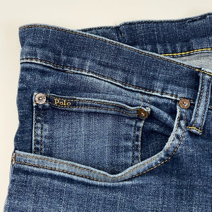 Polo Ralph Lauren Hamilton Denim Jeans Relaxed Fit Straight Stretch Blue 50x31