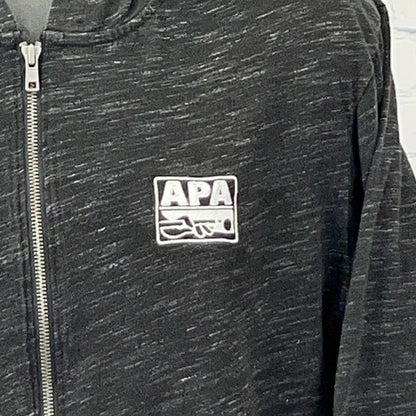 APA Hoodie Hooded T Shirt Billiards American Poolplayers Assoc Black XL X-Large