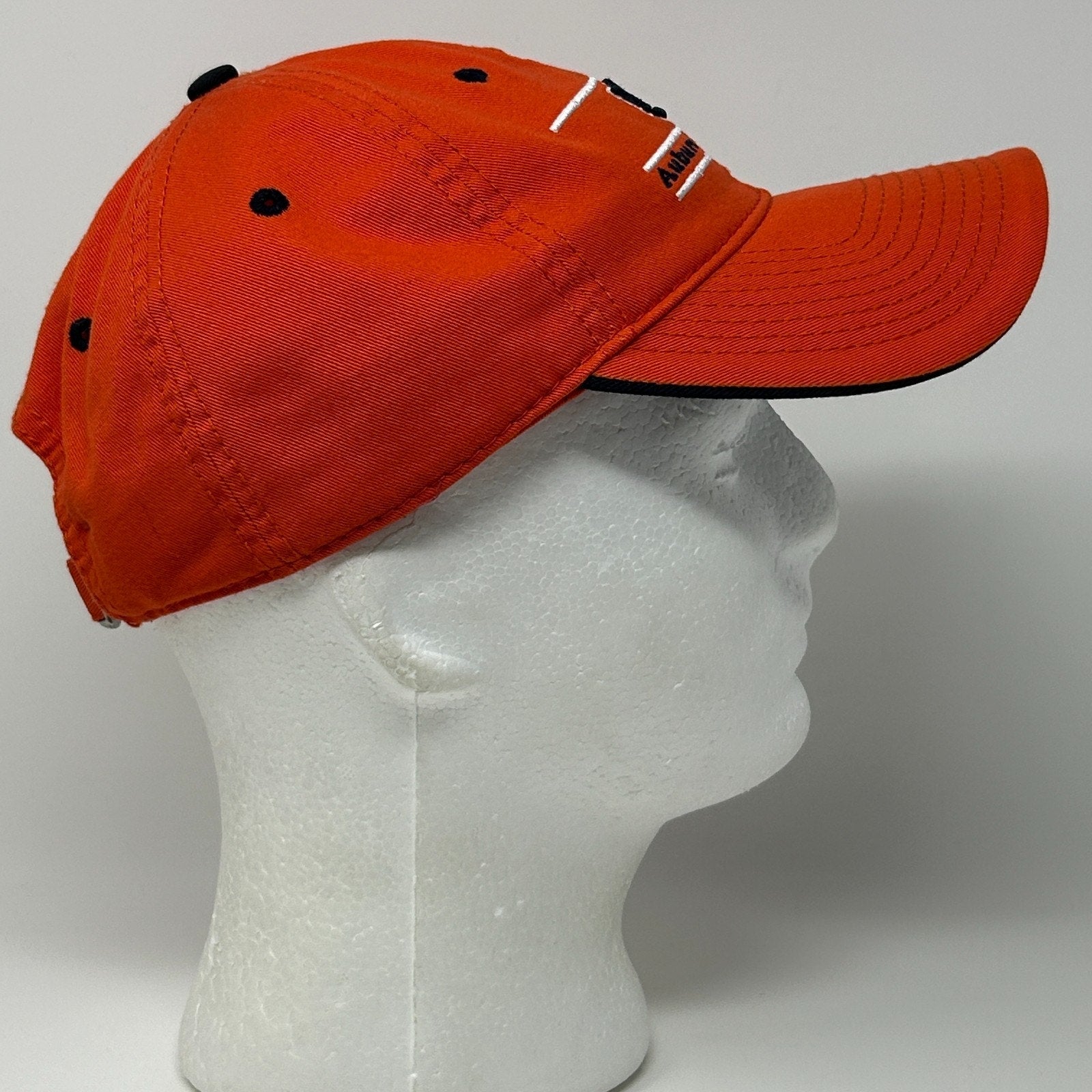 Auburn University AU Tigers Dad Hat Baseball Cap The Game 3 Bar Strapback Orange - Neon Vintage