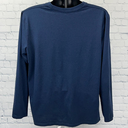 NFL Sports Field Manager T Shirt Nike Dri Fit Long Sleeve Blue Unisex XL X-Large