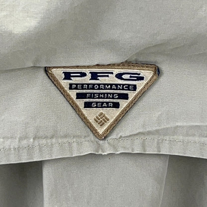 Columbia PFG Hampton Island Preserve Shirt Mens L Large Fishing Button Up Khaki