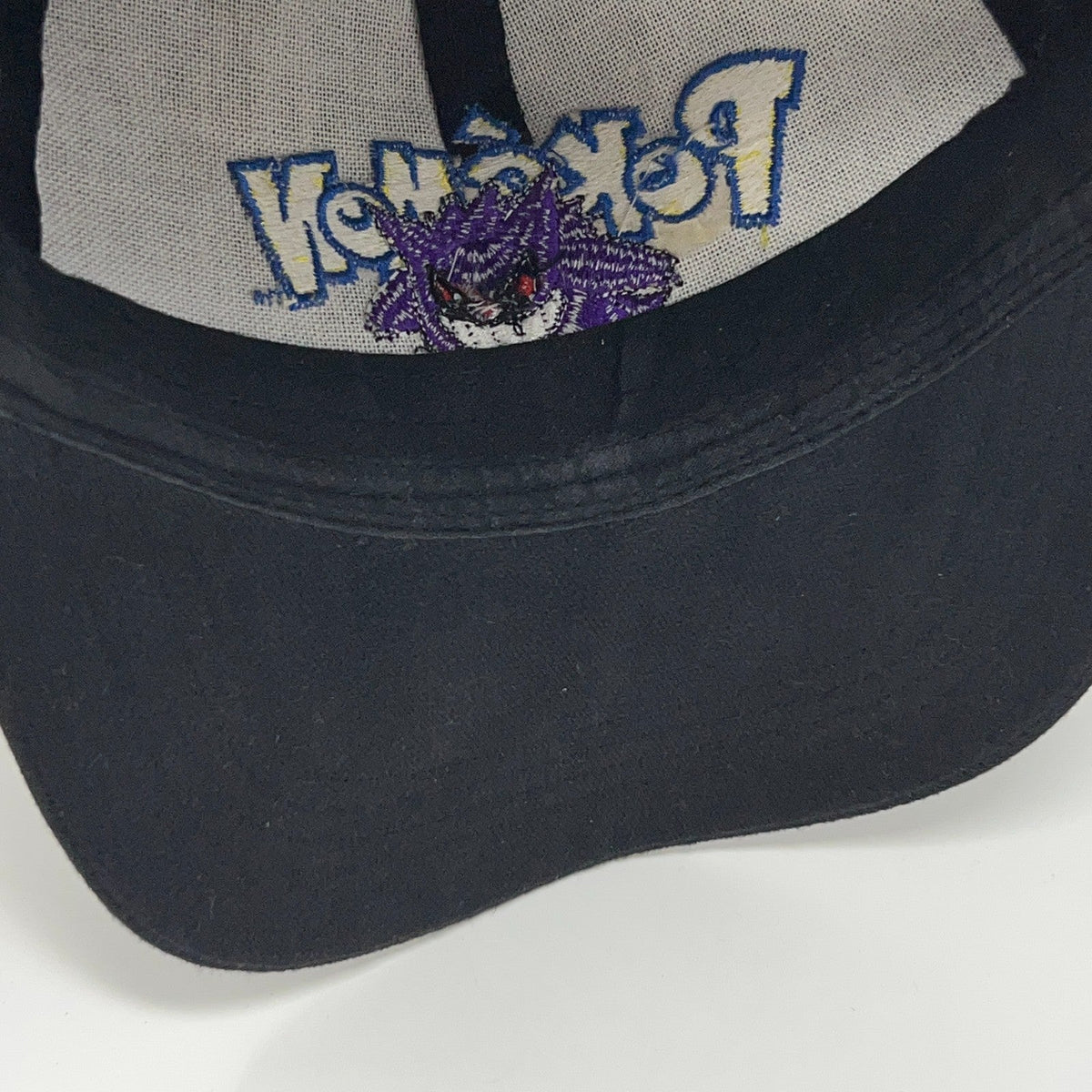 Vintage Pokemon Gengar Pikachu Nintendo Black Strapback Baseball Hat Cap Anime