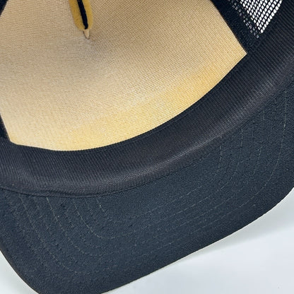 Vintage 80s Charlie Daniels Band Trucker Hat Cap Powder Keg Mesh Snapback Black