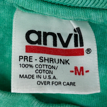 Vintage 90s Sailboat T Shirt Sailing Yachting Nautical Made In USA Green S Small