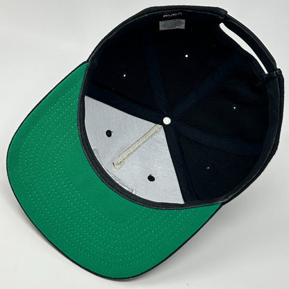 RVCA Hat Baseball Cap PM Tenore Skater Surfer Surfing MMA Snapback Mid Fit Black