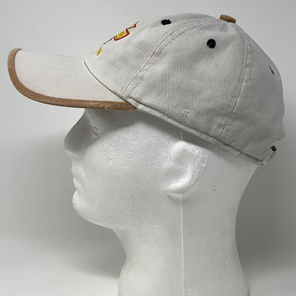 Vintage 90s Harley Davidson Cancun Dad Hat Baseball Cap Biker Strapback Beige