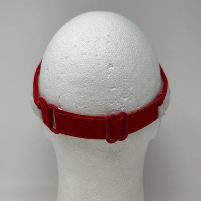 Vintage 80s 90s Collegiate Pacific Visor Hat Cap CP Logo Strapback White