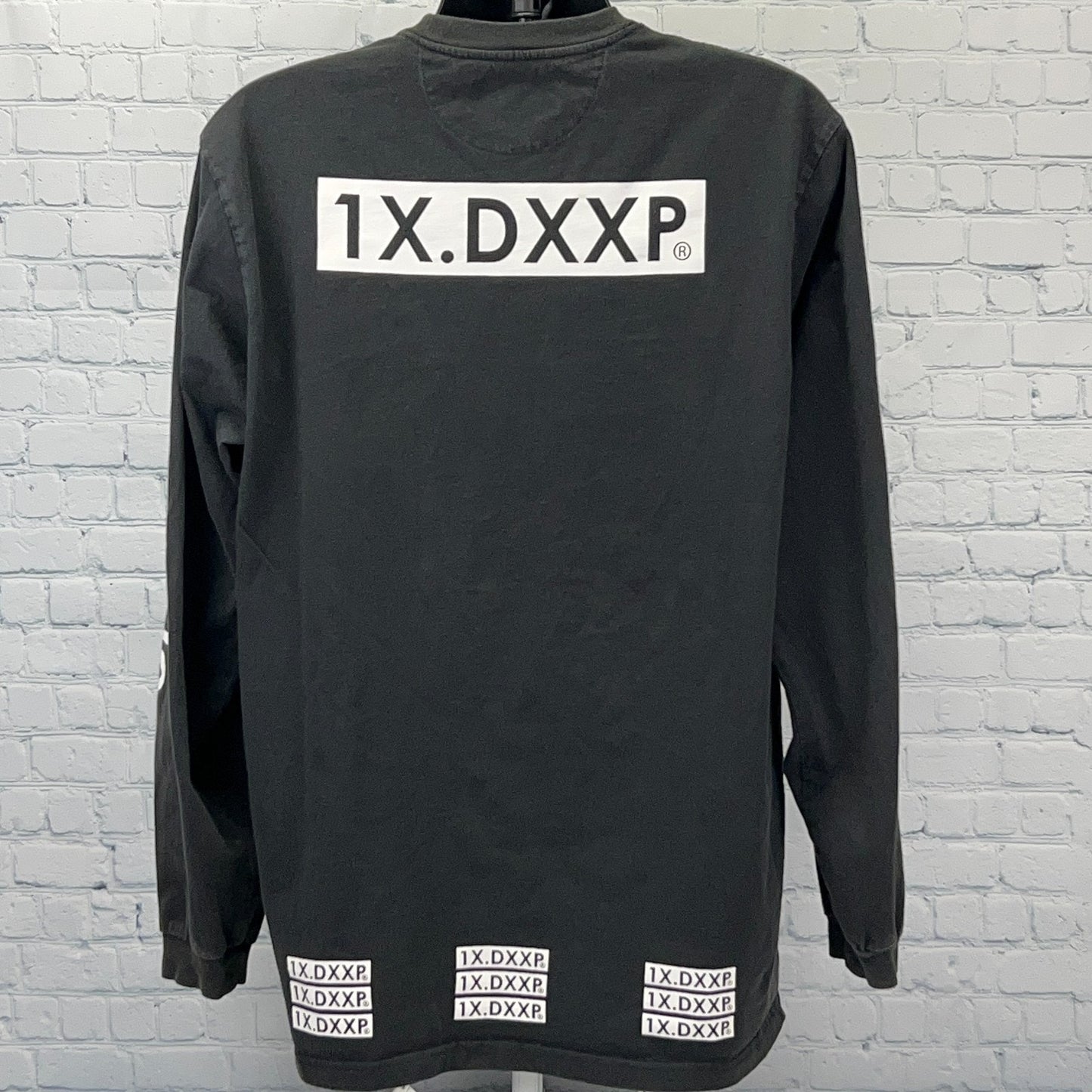 10.Deep 1X.DXXP XXX USA 1995 T Shirt Streetwear Long Sleeve Black Tee XL X-Large