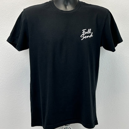 Full Send Nelk Boys T Shirt Black Out Season A Sends Brewin Palm Tree M Medium