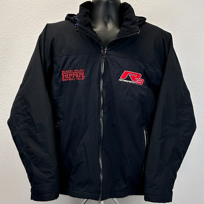 Ferrari Silicon Valley Beverly Hills Jacket Mens Large Black R3 Motorsports Hood