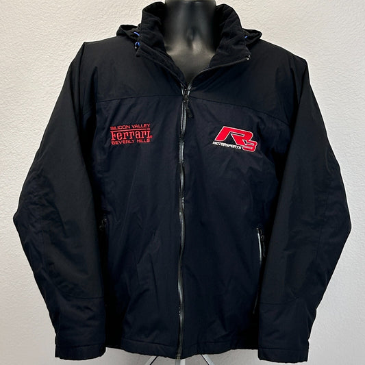Ferrari Silicon Valley Beverly Hills Jacket Black R3 Motorsports Hood L Large