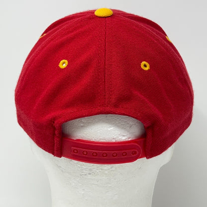 Vintage 90s Kansas City Chiefs Hat Baseball Cap NFL Wool Blend Snapback Red