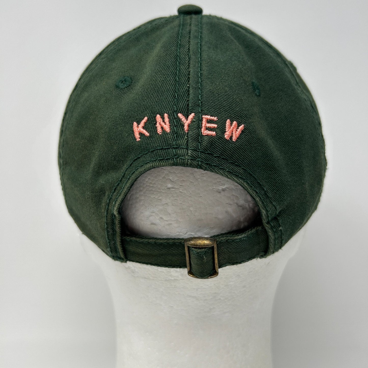 KNYEW Faded Dad Hat Baseball Cap Keeping New York Every Where NY Strapback Green - Neon Vintage