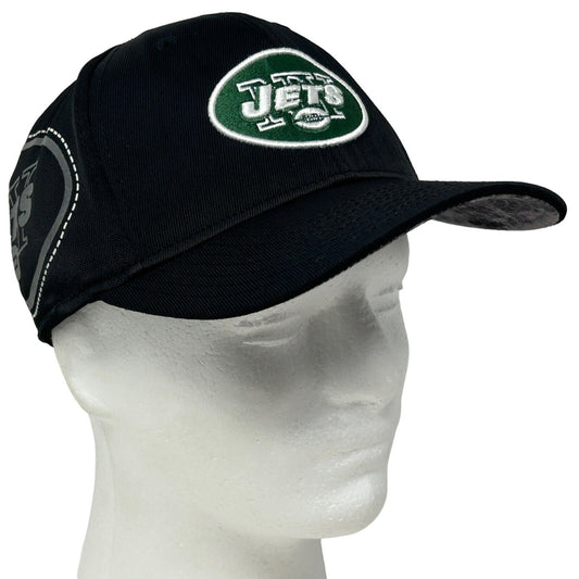 New York NY Jets Hat Black NFL On Field Reebok Baseball Cap Flex Fitted L/XL