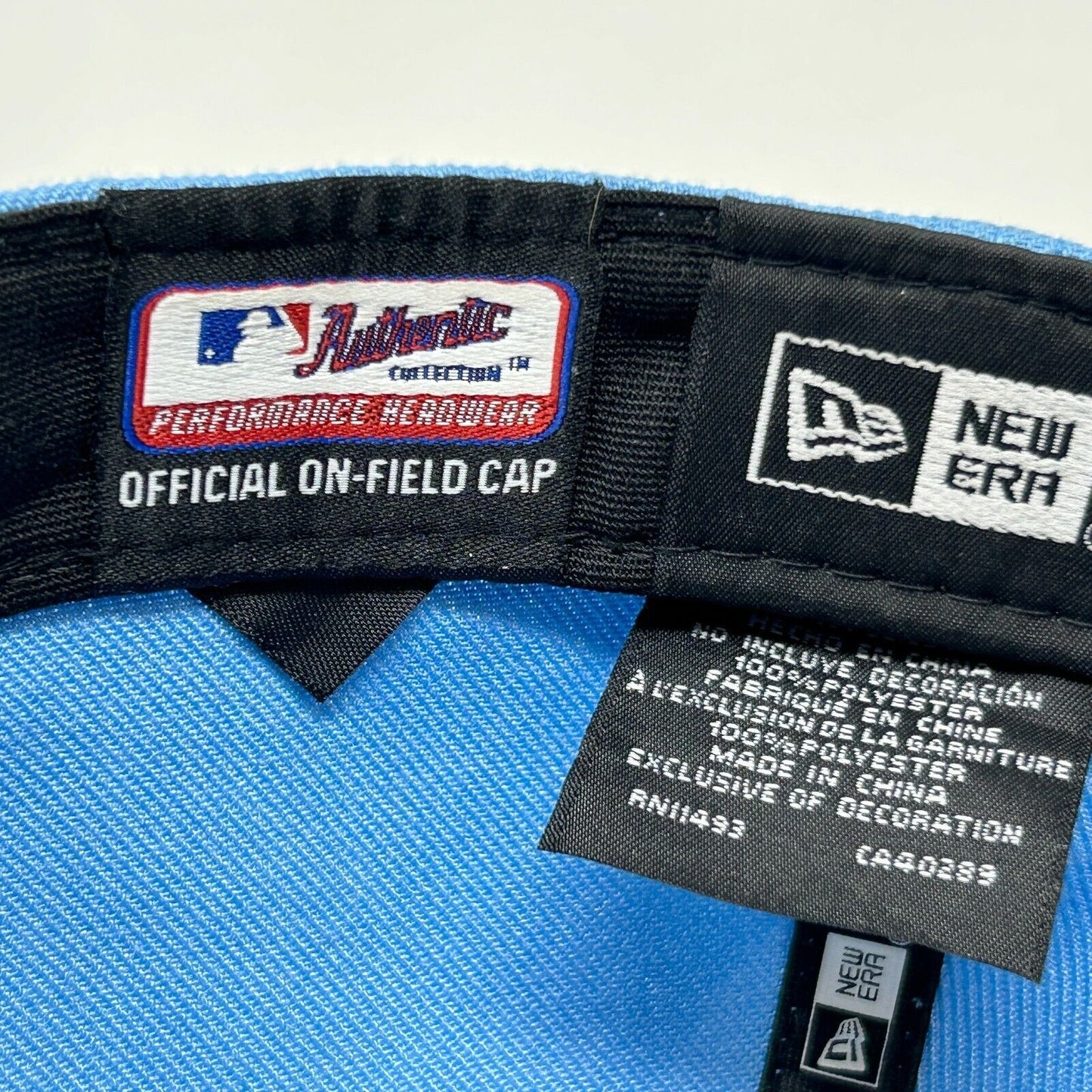 德州游骑兵棒球帽 浅蓝色 New Era 59Fifty MLB 合身 7 1/4