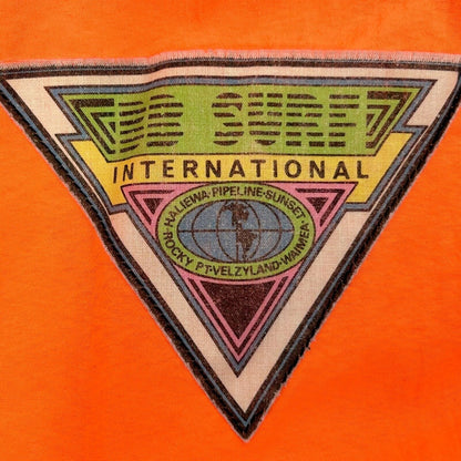 BB Surf Vintage Windbreaker Jacket X-Large 90s Surfer Surfing Mens Orange