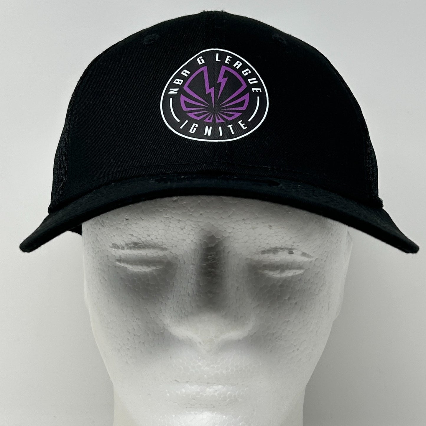 NBA G League Ignite Trucker Hat Cap New Era Las Vegas Black Flex Fitted S-M