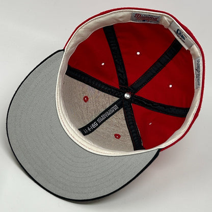 Vintage 90s Boston Red Sox Hat Baseball Cap New Era 5950 Wool USA Fitted 7 1/2