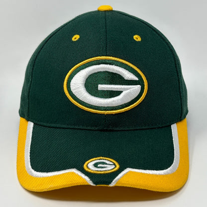 Green Bay Packers Hat Cap NFL Football 6 Panel Strapback Green