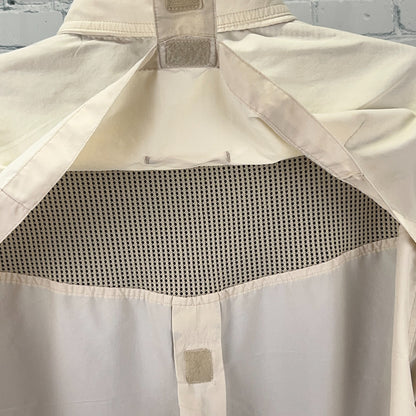ExOfficio Air Strip Lite Button Front Shirt Fishing Vented LS Beige XL X-Large