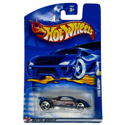 Speed Blaster Hot Wheels Collectible Diecast Race Car Blue Vintage 2002 New