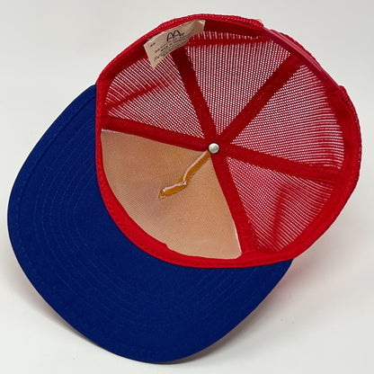 Vintage 80s USA Olympics McDonalds Trucker Hat Baseball Cap Mesh Snapback Red