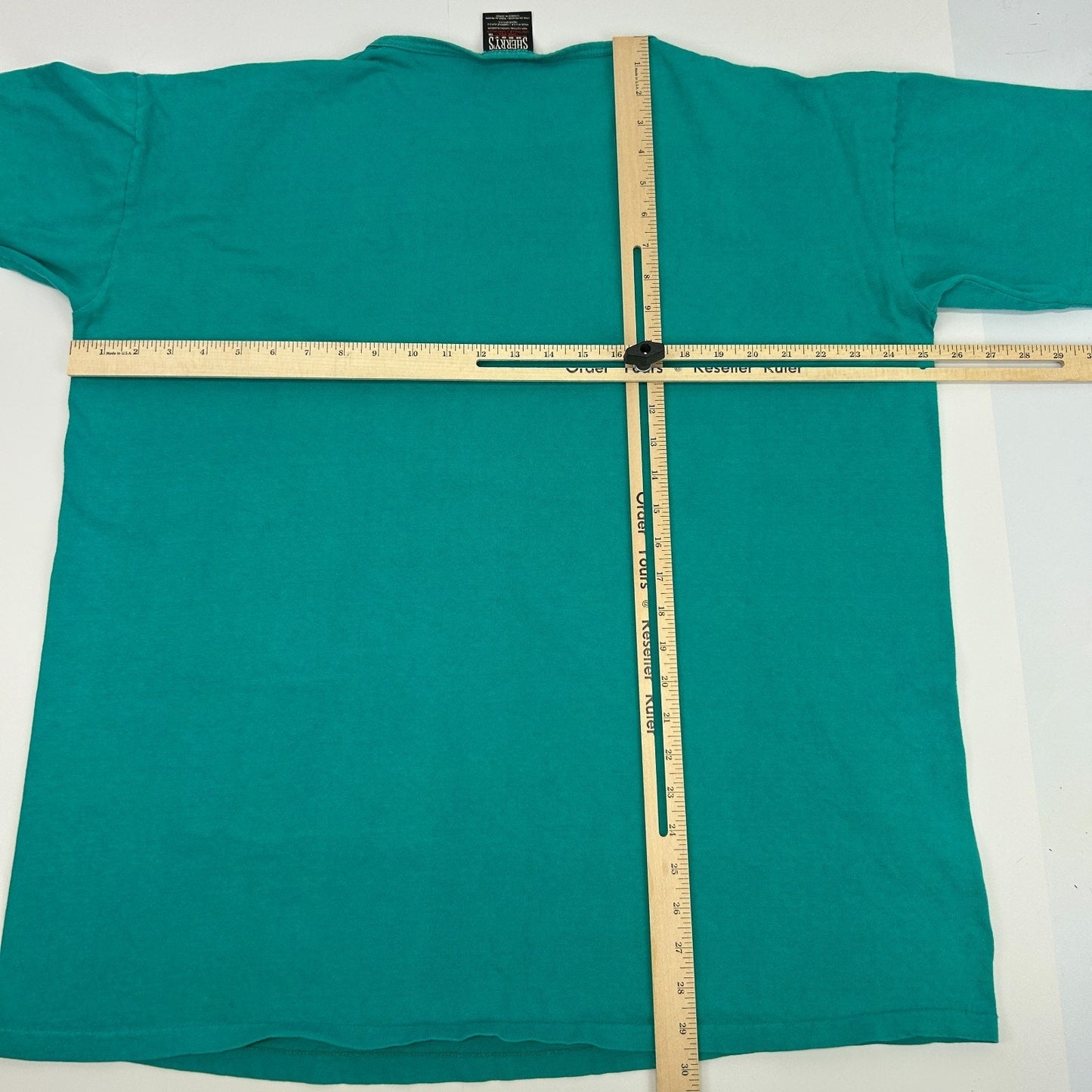 Vintage Florida Beach T Shirt Mens OSFM XXL 2XL Green 90s Seashells Pocket USA