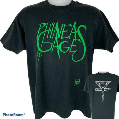 Phineas Gage Vintage 90s T Shirt Large Arizona Heavy Metal Band USA Mens Black