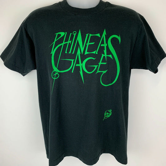 Vintage Phineas Gage T Shirt Mens Large Arizona Heavy Metal Band 90s USA Black - Neon Vintage