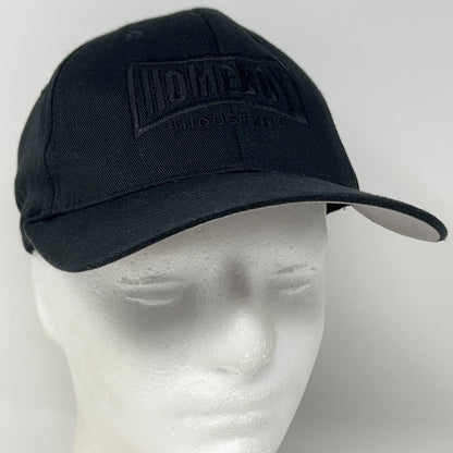 Homeboy Industries Hat Baseball Cap 6 Panel Black On Black FlexFit S-M