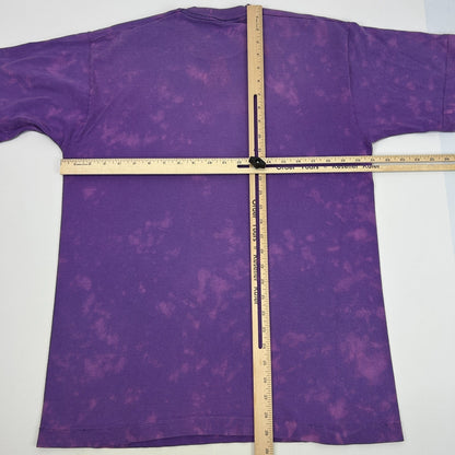 Vintage Fairbanks Alaska Mountain Biking T Shirt Mens L Large Purple 90s Biker