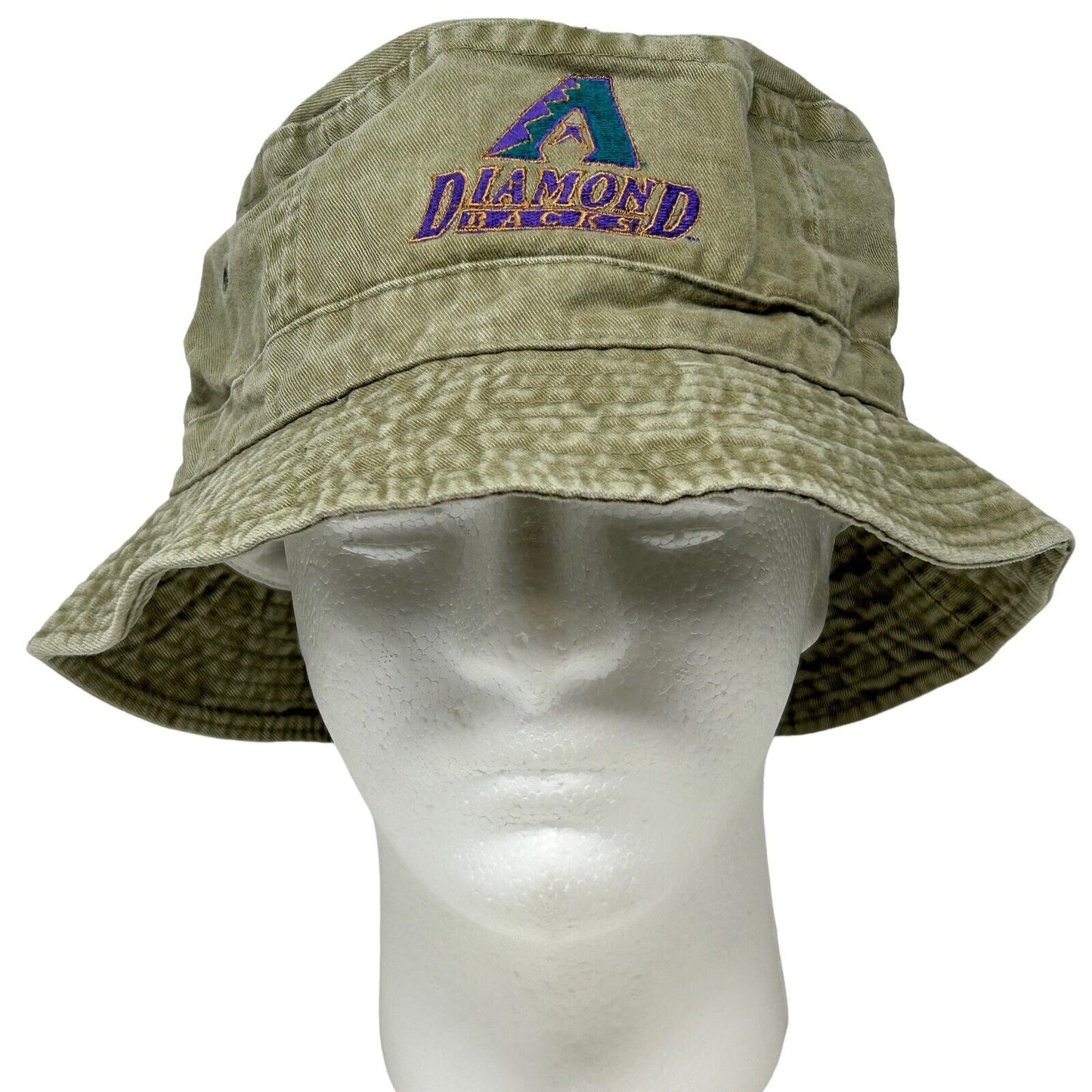 Arizona Diamondback Bucket Hat Fishermans Hat Pail Hat Beige Tan MLB Baseball