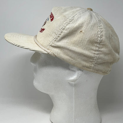 Vintage 90s Sams Town Las Vegas Super Bowl Hat Baseball Cap Commanders White