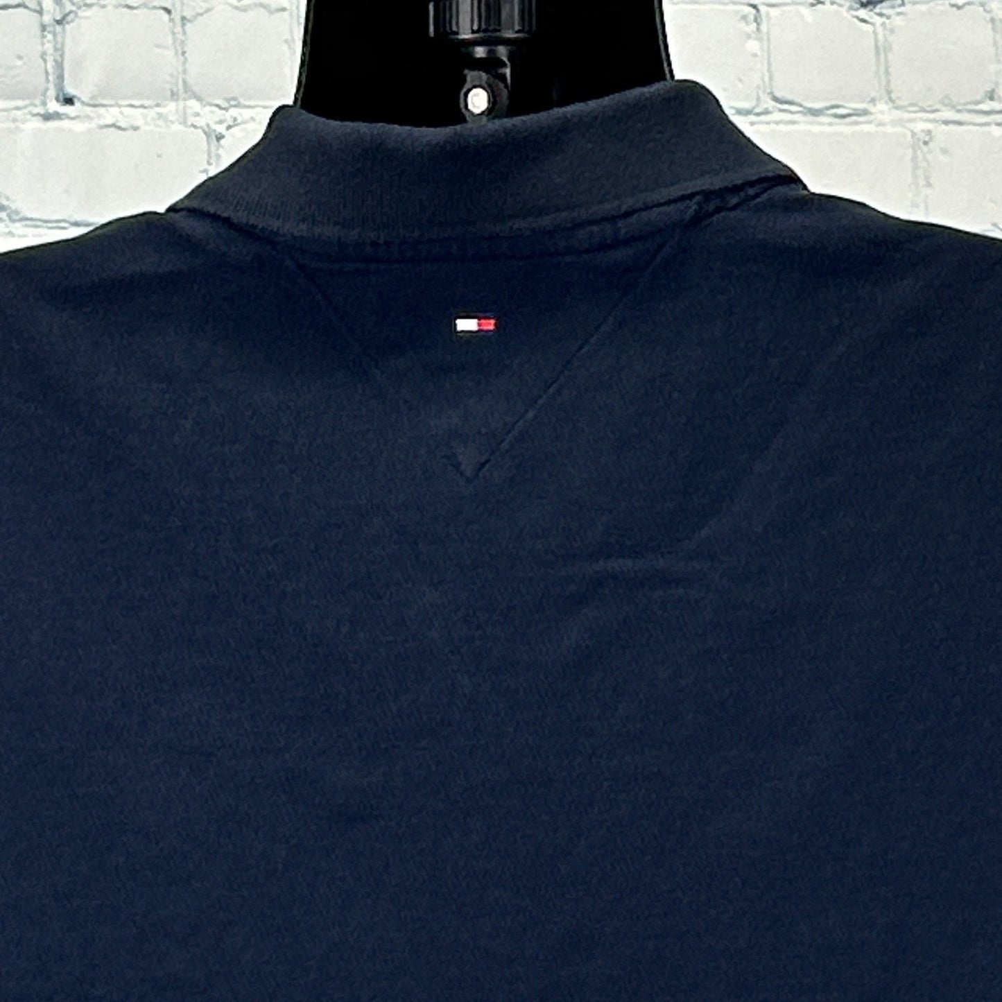 Tommy Hilfiger Polo Shirt Blue Colorblock Embroidered Short Sleeve XL X-Large - Neon Vintage