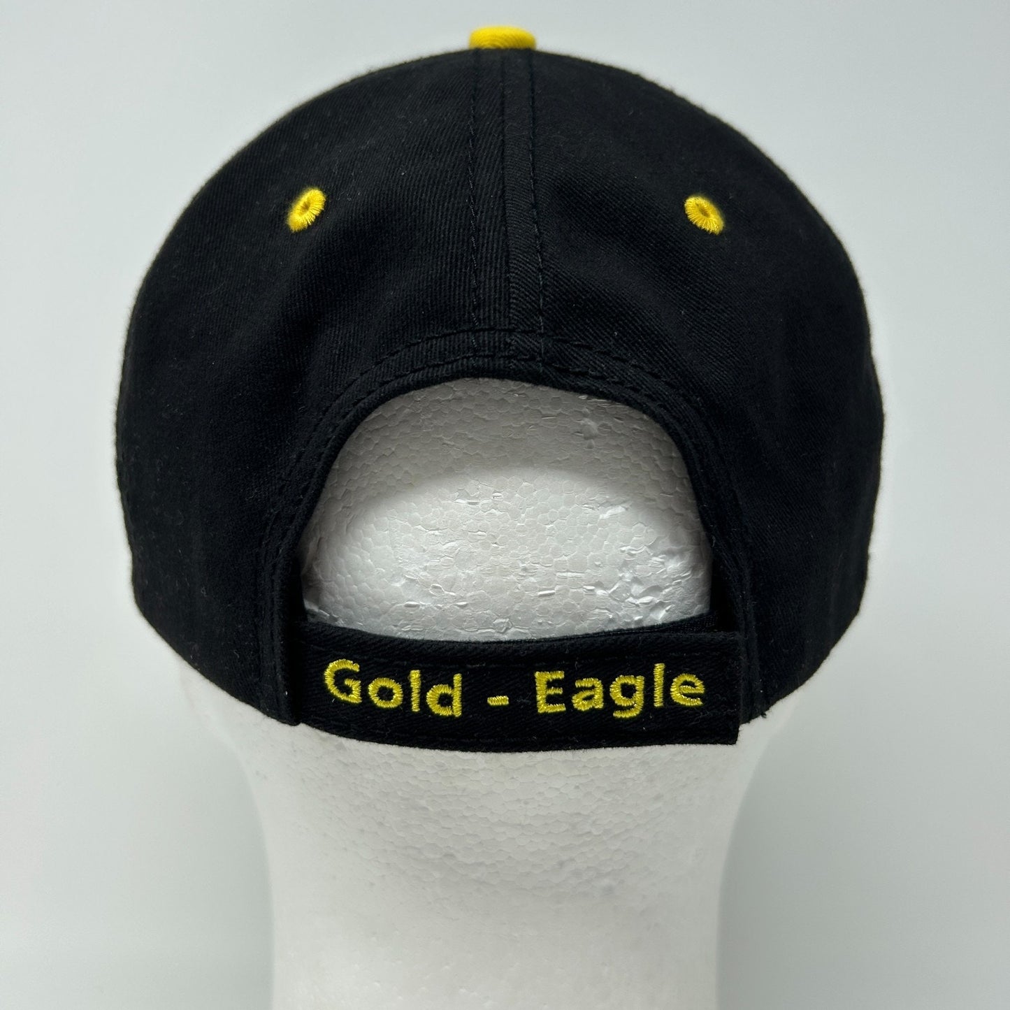 GEC Gold Eagle Coop Hat Baseball Cap Farming Farmer Agriculture Strapback Black
