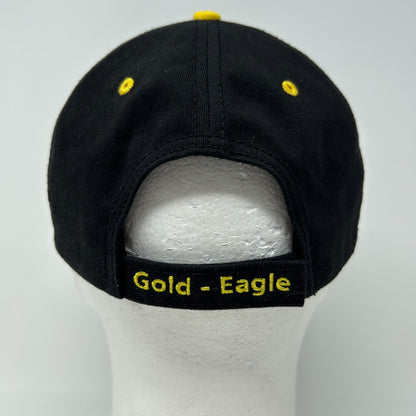 GEC Gold Eagle Coop Hat Baseball Cap Farming Farmer Agriculture Strapback Black