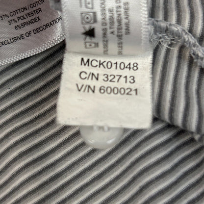 Las Vegas Raiders Button Front Shirt Gray NFL Short Sleeve Cutter & Buck L Large