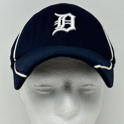 Detroit Tigers Baseball Hat Cap Batting Practice New Era Blue Flex Fitted M-L