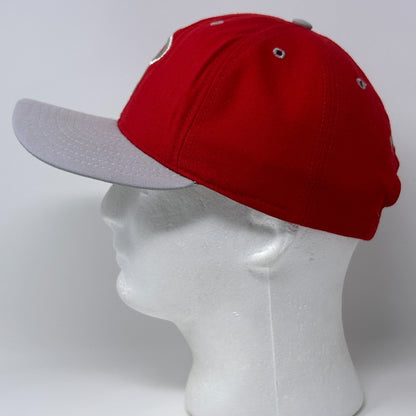 Vintage 90s Philadelphia Phillies Hat Baseball Cap New Era USA Made Snapback Red