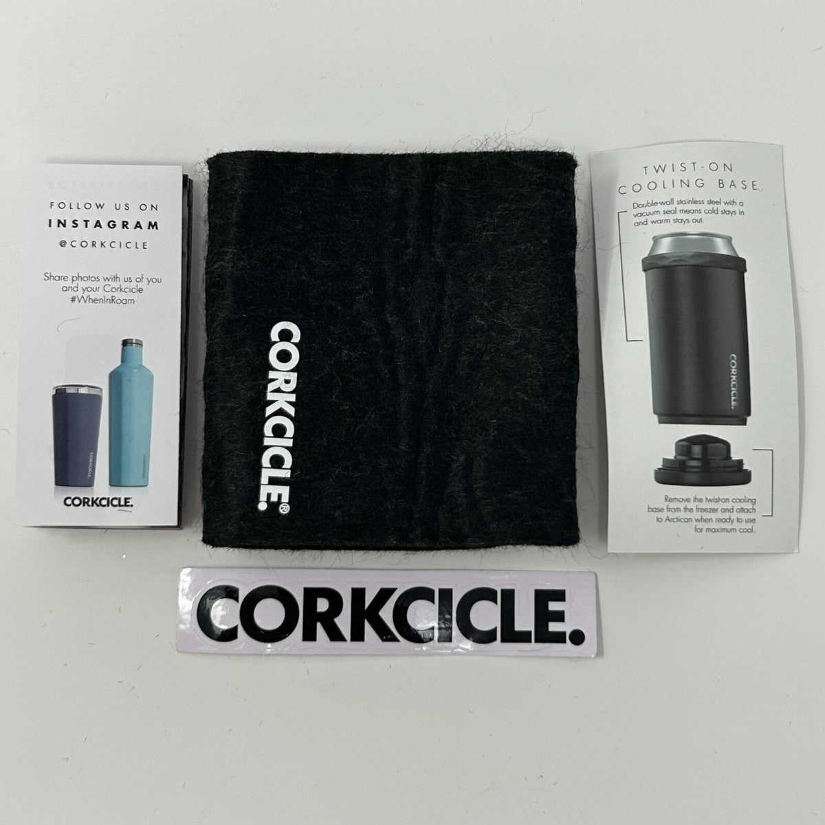 Lot of 2 Caddyshack Corkcicle Arctican Can Bottle Cooler Black Travis Mathew
