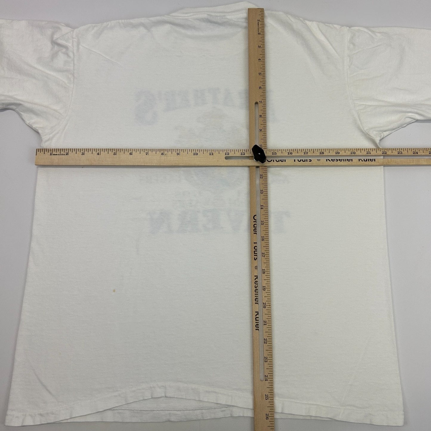 Vintage Prathers Tavern Cardiff Wales T Shirt Mens L Large White 90s Welsh USA