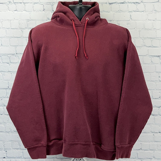 Vintage 90s Missouri Military Academy Hoodie Hooded Sweatshirt USA Red L Large