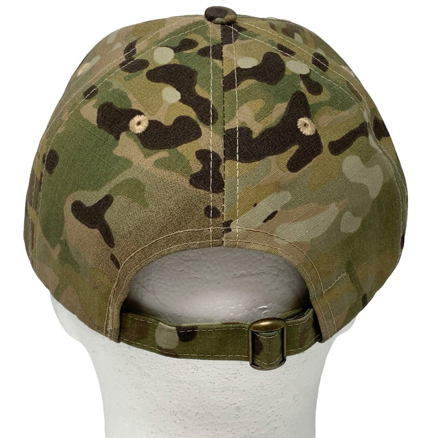 Boots On The Ground NY Camouflage Strapback Hat Military Veterans Baseball Cap