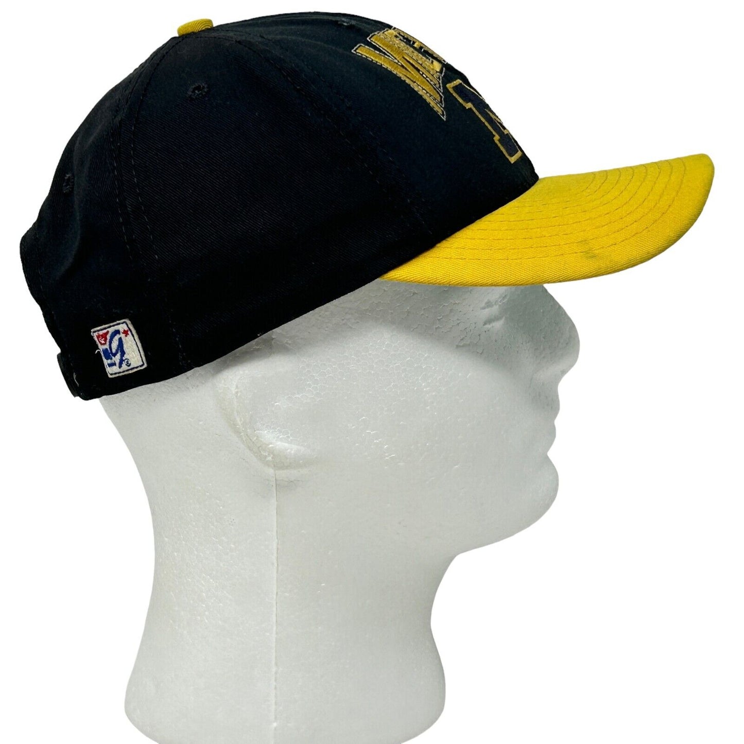 Gorra de béisbol vintage de los Michigan Wolverines de los años 90, azul, de la Universidad NCAA