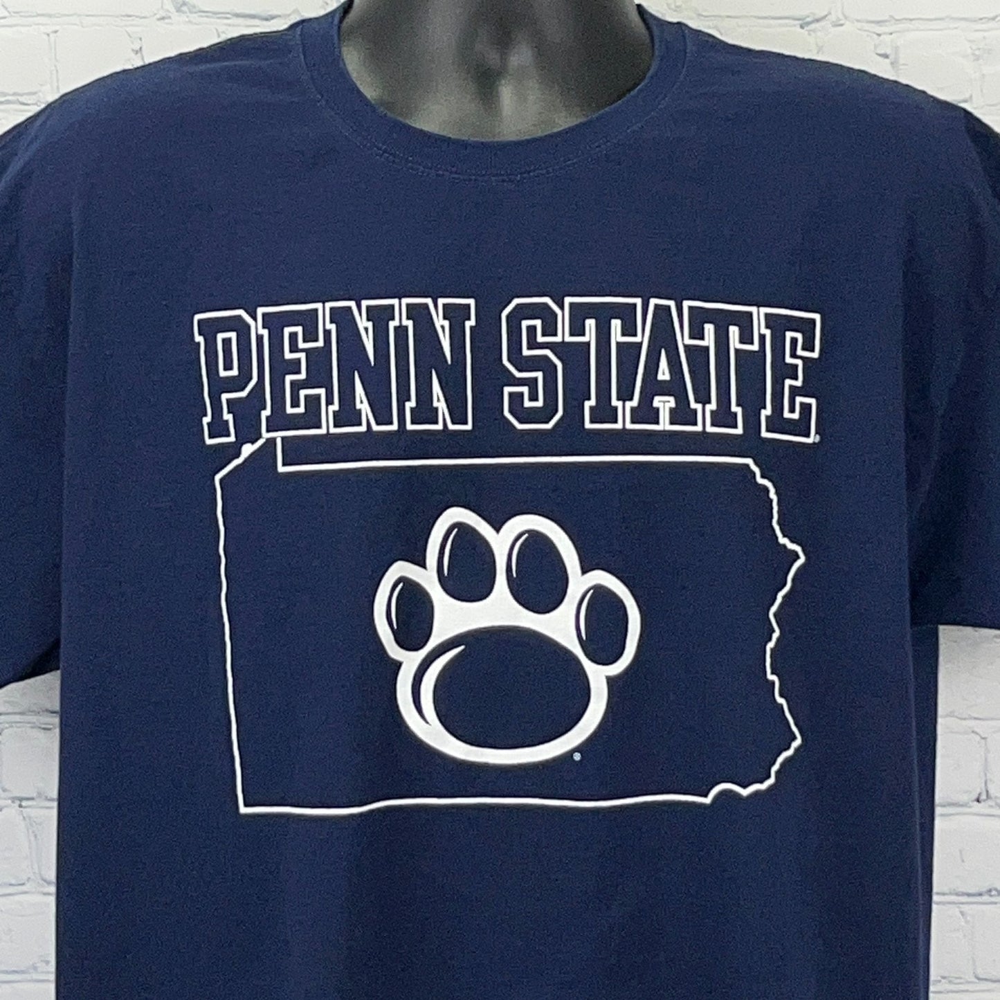Penn State Nittany Lions T Shirt L Large Blue Russell Athletic PSU University